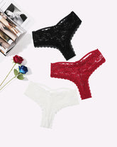 Lace Criss Cross Back FHipster Panties